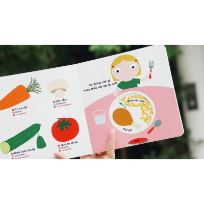 Sách Chuyển Động Thông Minh Đa Ngữ Việt - Anh - Pháp Khu Vườn Bí Mật