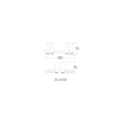 Giá để bàn chải đánh răng INOX SUS 304 ZS-5008 