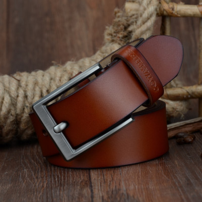 Thắt Lưng Da Bò Chính hãng COWATHER CF001 Nâu Vàng