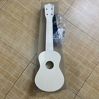 Đàn Ukulele Soprano size 21 Gỗ Mộc Không Sơn Màu