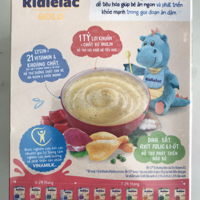 BỘT ĂN DẶM RIDIELAC GOLD 4 VỊ MẶN - HỘP GIẤY 200G