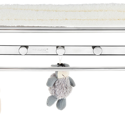 Máng khăn bồn xếp + 5 móc tròn (inox 304) TOVASHU 304-CX5