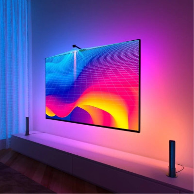 Combo Đèn LED dây đổi màu theo màn hình và Thanh đèn led RGBIC Govee Dreamview TV Backlights T1 Pro H605B (55-65")
