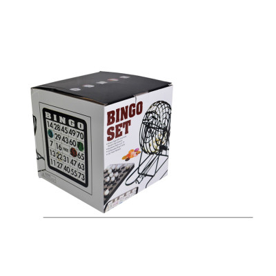  Bộ Đồ Chơi Lô Tô Bingo 75 Số Lồng Sắt Xịn - Lồng Quay Loto Xổ Số