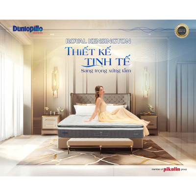 Nệm Lò Xo Túi Dunlopillo Royal Kensington  Đẳng Cấp Thượng Lưu  - Dày 38cm