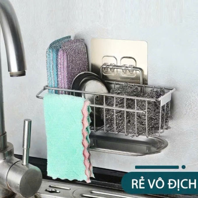 Kệ Để Đồ Rửa Chén Inox 304 Dán Tường - Giá Để Chén Đảm Bảo Sạch Sẽ, Gọn Gàng, Tiện Dụng - HÀNG CHÍNH HÃNG MINIIN