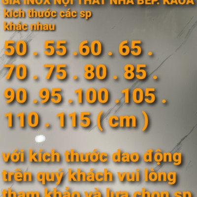 GIÁ GẦM BẾP , KỆ ĐỂ ĐỒ NHÀ BẾP INOX 304 . kt 115 x 50 cm