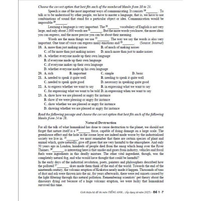 Sách - Giới thiệu bộ đề thi môn tiếng anh tốt nghiệp THPT (theo chương trình GDPT mới - áp dụng từ năm 2025) - HA