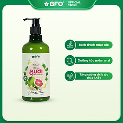 Dầu Gội Xả Bưởi Tinh Chất Thiên Nhiên Giúp Thư Giãn Giảm Rụng Tóc Dung Tích 500ml