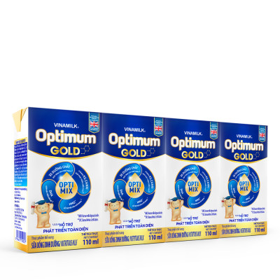 Thùng 48 Hộp Sữa Bột Pha Sẵn Vinamilk Optimum Gold 110ml