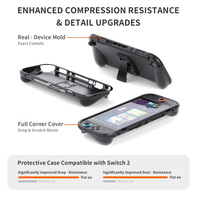 Bao Case Ốp TPU có giá đỡ chống trượt bảo vệ cho Nintendo Switch 2 - Hàng Chính Hãng