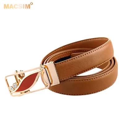 Thắt lưng nữ da thật cao cấp nhãn hiệu Macsim ts007
