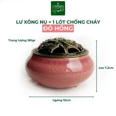 Lư Xông Nhang Nụ Thảo Mộc Bằng Sứ Cao 7cm Nhiều Màu Sắc Phong Thủy Trang Trí Bàn Thờ Dâng Hương