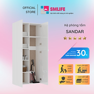 Tủ phòng tắm gỗ hiện đại SMLIFE Sandar