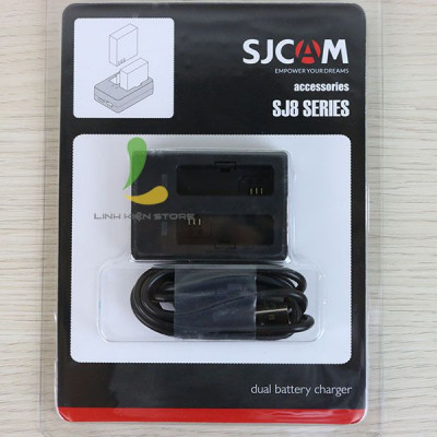 Dock sạc đôi cho camera hành trình SJCAM SJ8 - Hàng nhập khẩu