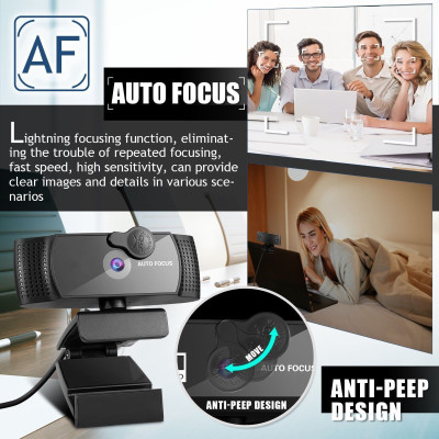 Webcam PGR 2K Auto focus lấy nét tự động cho máy tính Laptop nhập khẩu