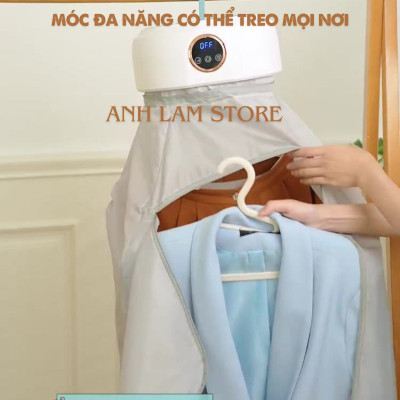 Máy Sấy Quần Áo Tròn FOLDING GYJ-002 Đa Năng Gấp Gọn, Ánh Sáng Xanh Khử Trùng Khử Khuẩn, 2 Chế Độ, Tiết Kiệm Không Gian Hàng Chính Hãng