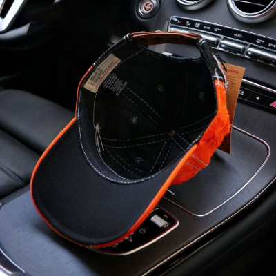 Nón nam, mũ lưỡi trai Ông Địa U rách phối vải jeans form đẹp thời trang đường phố