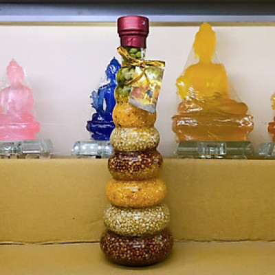 Chai ngũ đậu may mắn của ăn của để bày bàn thờ, ban thần tài