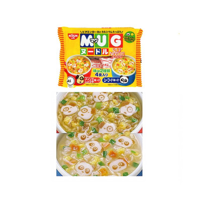 Combo 5 gói Mì ăn dặm cho trẻ trên 1 tuổi Nissin MUG Cup Noodle 96g (4 gói nhỏ bên trong, 2 hương vị) - Nhập khẩu Nhật Bản