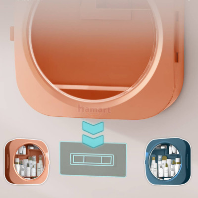 Miếng Dán Tủ Đựng Mỹ Phẩm Treo Tường Bản Lớn Thay Thế Kệ Để Đồ Trang Điểm Nhà Tắm Hamart