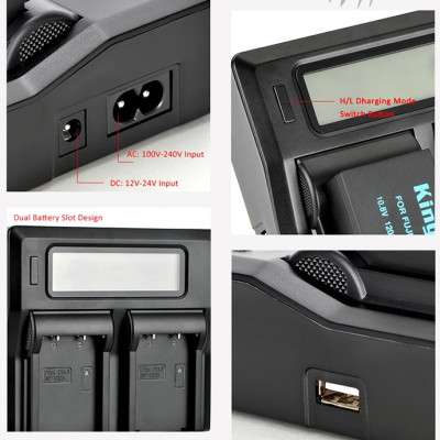 Bộ 1 pin 1 sạc Kingma cho Fujifilm NP-T125, Hàng chính hãng