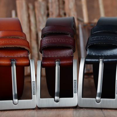 Thắt Lưng Da Bò Chính hãng COWATHER XF004 Đen