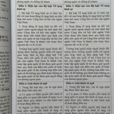 Sách So Sánh - Đối Chiếu Bộ Luật Tố Tụng Hình Sự Năm 2015 sđ, bs năm 2021 và Các Biểu Mẫu Trong Bộ Luật Tố Tụng Hình Sự (V2226A)