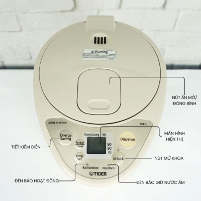 Bình thủy điện tử Tiger PDR-S30W - Hàng chính hãng