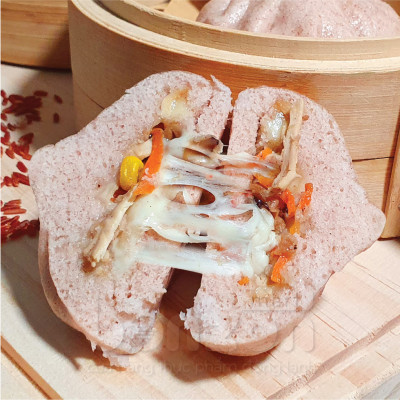 Bánh Bao Gạo Lứt Nhân Gà Phô Mai 70g (420g)