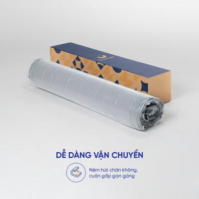 Nệm foam Goodnight Hachi ép cuộn, thoáng khí, nâng đỡ cơ thể, giữ cột sống ổn định