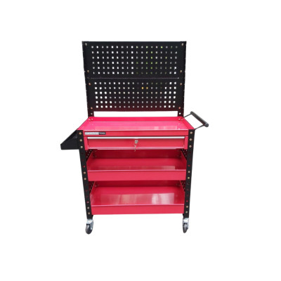 Xe đẩy dụng cụ 3 khay 1 ngăn kéo 2 tấm hông có tấm treo Stronger Tool