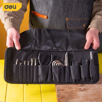 Bộ Dụng Cụ Sửa Chữa Deli 38 Chi Tiết Cao Cấp - Sử Dụng Nhiều Mục Đích - Túi Vải Tiện Lợi, Dễ Dàng Mang Theo - DL5971