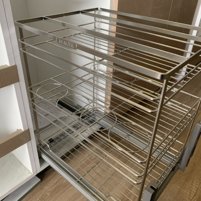 Kệ đựng gia vị chai lọ Ecalite EL-NP40B - Tủ ngang 400mm - Hàng chính hãng