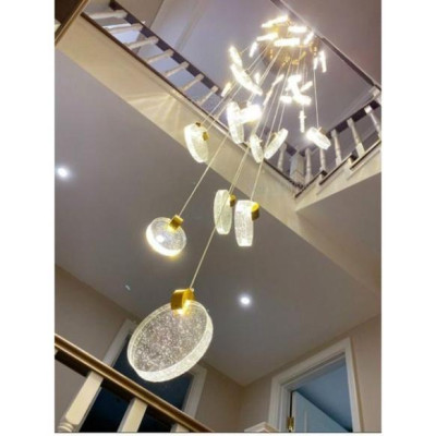 Đèn thả thông tầng phale thời thượng tô điểm phòng tiếp đón khách HTK028, đèn tô điểm