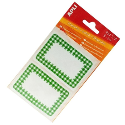 Sticker APLI - Viền Xanh Lá 52 x 78 - 338