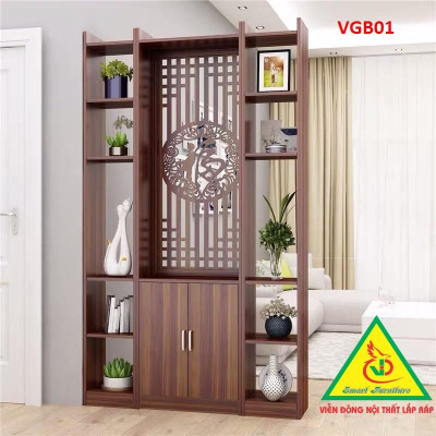 KỆ VÁCH NGĂN PHÒNG KHÁCH , NHÀ BẾP ( 1 VÁCH 2 KỆ) VGB02 