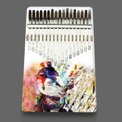 Đàn Kalimba 17 Phím - Đàn Kalimba Thumbs Piano Sử Dụng Ngón Tay | Tặng kèm búa chỉnh, khăn lau, dán nốt phím