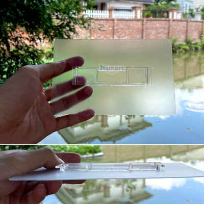 Miếng Dán Tủ Đựng Mỹ Phẩm Treo Tường Bản Lớn Thay Thế Kệ Để Đồ Trang Điểm Nhà Tắm Hamart