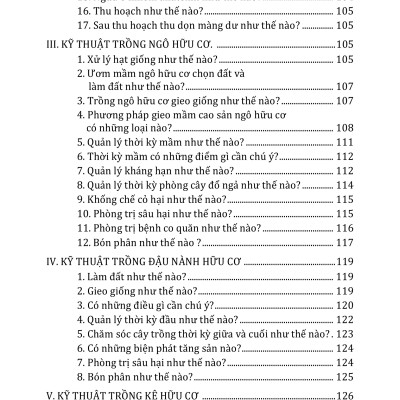 Nông Nghiệp Xanh, Sạch - Kỹ Thuật Trồng Cây Ăn Trái Và Cây Lương Thực Hữu Cơ