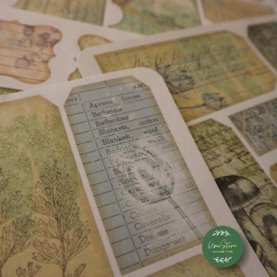 Sticker tự cắt Neutral Pocket Builder - sticker sheet dán, trang trí sổ nhật kí, sổ tay | Bullet journal - kc002