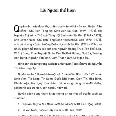 Chúng Ta Đòi Hòa Bình: Huỳnh Tấn Mẫm Và Phong Trào Yêu Nước, Tranh Đấu Của Thanh Niên, Sinh Viên, Học Sinh Sài Gòn, 1969-1975 _TRE