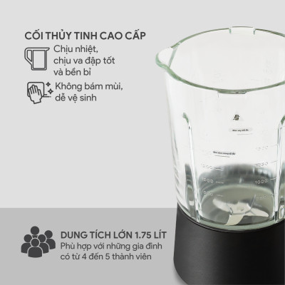 Máy Làm Sữa Hạt Đa Năng BlueStone BLB-6028 -1,75 Lít - (900-1000W) -11 Chương trình - Lưỡi 6 cánh - Bảo hành 24 tháng - Hàng chính hãng