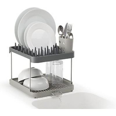Giá úp bát đĩa 2 tầng Joseph Joseph Duo 2-Tier Dish Rack 851660 (Grey) Hàng chính hãng