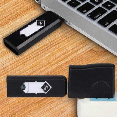 Bật lửa USB chữ S, hộp quẹt sạc điện qua cổng USB (Giao tùy màu )