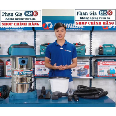 [chính hãƞg] Máy Hút Bụi Công Nghiệp 30L NAKAWA - Công Suất 1600W - Motor Dây Đồng (Bảo Hành 1 Năm)