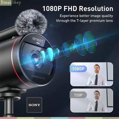 Emeet Streamcam One (Gen 2) - Webcam LiveStream Không Dây, Kết Nối Wifi, Micro Từ Tính Kép, Thời Lượng Pin 8 Giờ - Hàng chính hãng
