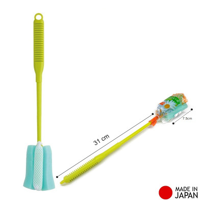 Combo bình nước Tritan Charger 830ml tặng dụng cụ rửa chai lọ chuyên dụng Antibacterial hàng nội địa Nhật Bản