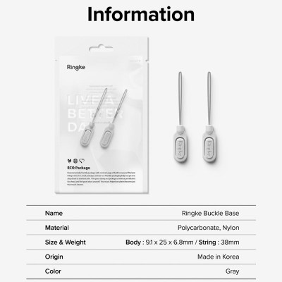 Đầu móc dây đeo RINGKE Buckle Base (dành cho RINGKE Straps) - Hàng Chính Hãng