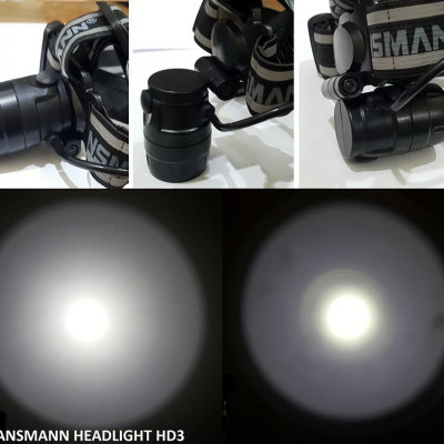 Đèn Pin Đeo Đầu LED Headlight HD3 của ANSMANN - Hàng Nhập Khẩu